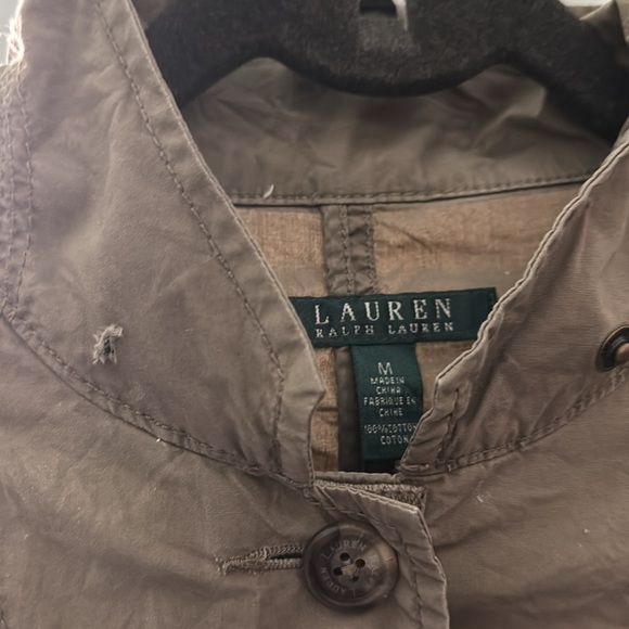 Lauren Ralph Lauren utility jacket Womens M Khaki Safari military Utility casual - Picture 13 of 13